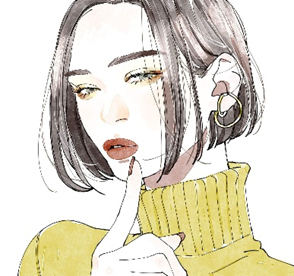 自分をかっこよく綺麗に見えるようにする画像。