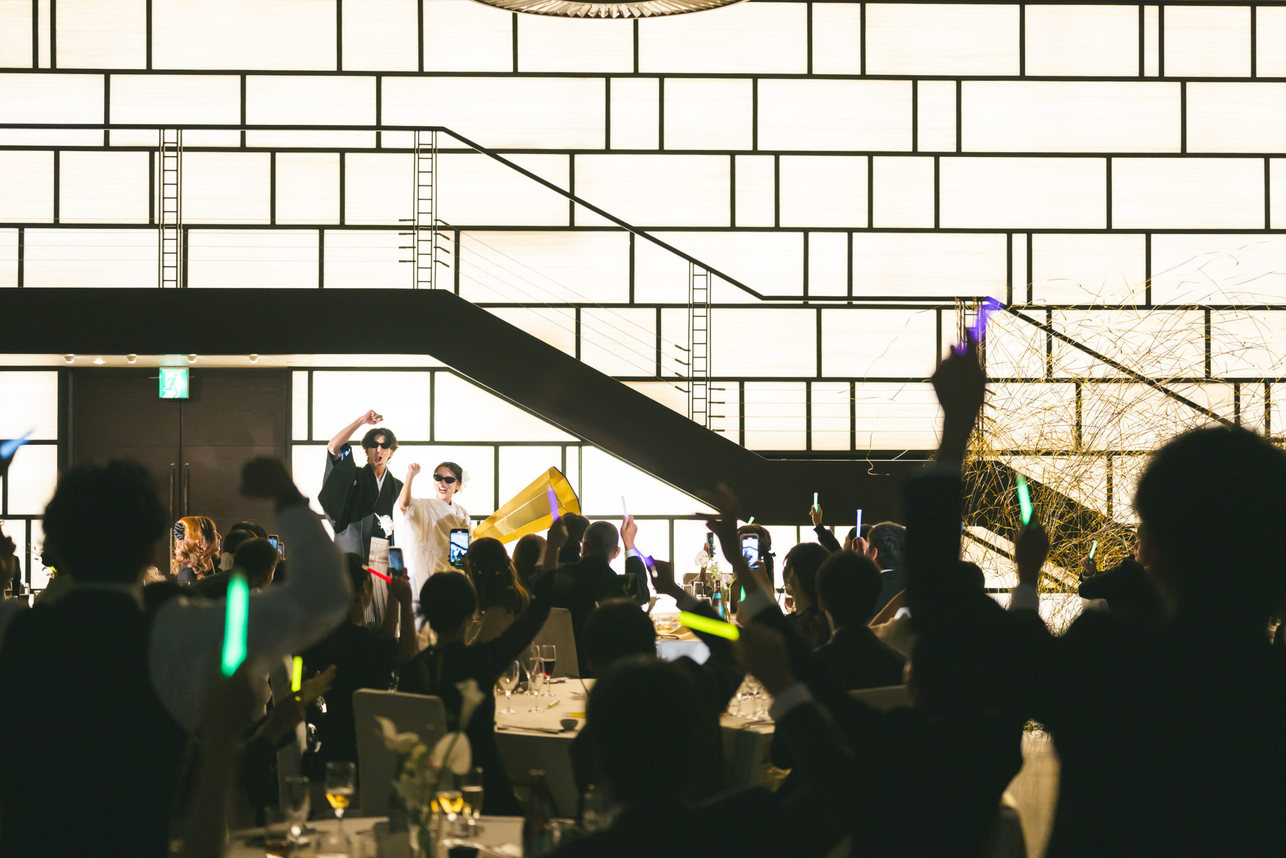 サプライズ感満載のお色直し入場