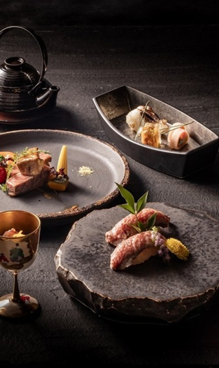 名古屋市結婚式場ビアンカーラヒルサイドテラスの幅広い年齢層に人気の和テイストを取り入れた一皿。